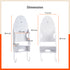 Bathla Heat Resistant Wall Mounted Iron Board Holder with Steel Hooks | Space Saving Design - Organised Cables | White